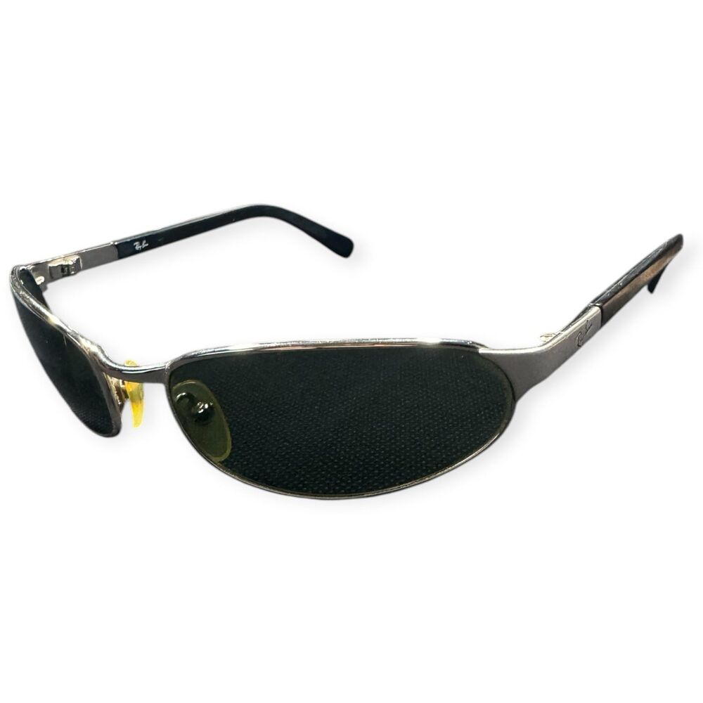 Ray-Ban RB3142 Wrap Sunglasses Gunmetal/Black Frame 59-18mm Retro